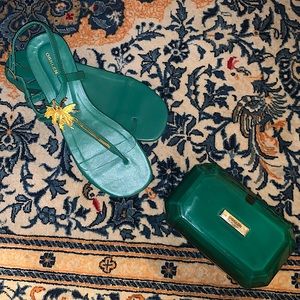 Gorgeous 🌴NEW Matching Sandals/clutch SET from Brazilian brand Osklen (9)